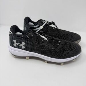Under Armour UA Glyde 2 MT Metal Softball Cleats Black US Women's‎ 10 NEW $95